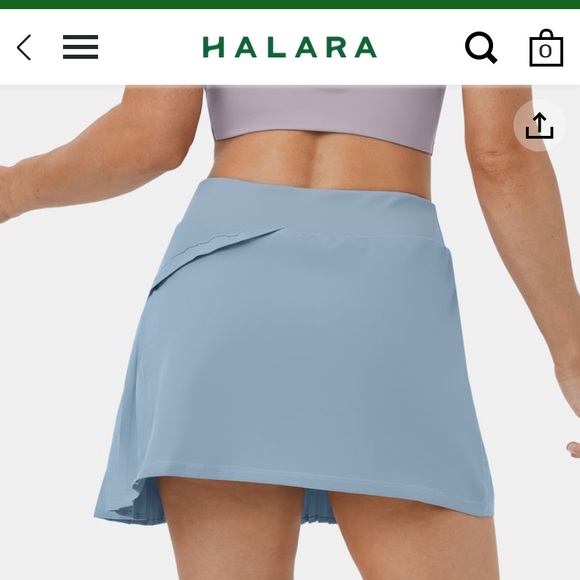 HALARA Skirts Halara Light Blue Everyday 2in Pleated Tennis Skirt